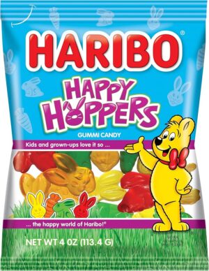 Haribo Happy Hoppers 4oz Peg Bag 12ct